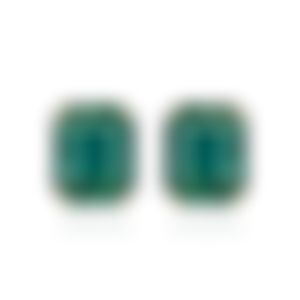 Пусеты из белого золота с изумрудами 20.43 карата.