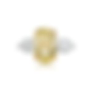 Кольцо с жёлтым бриллиантом 6.06 карат в белом золоте