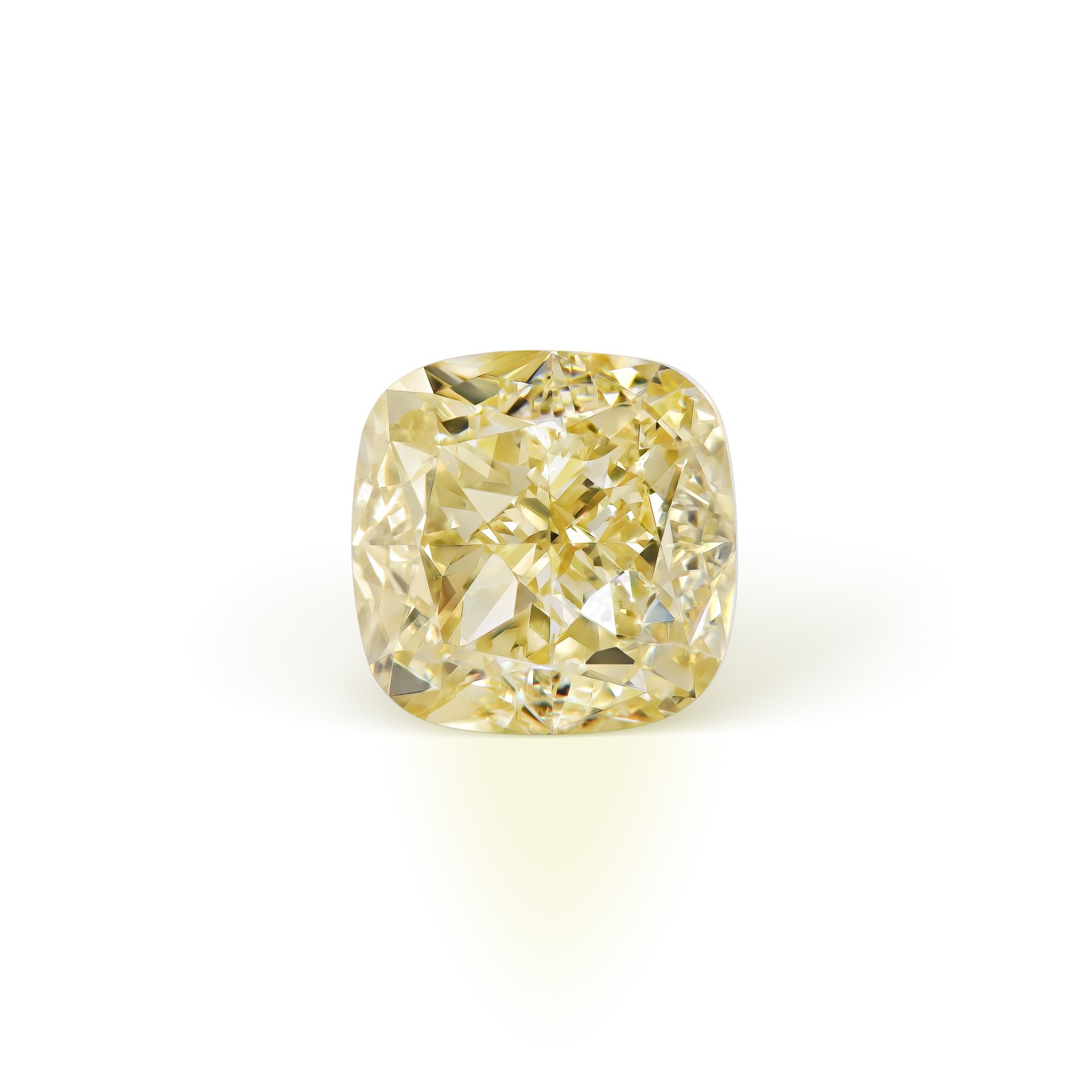 Кольцо с жёлтым бриллиантом 2.11 карата в элегантном дизайне.