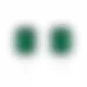 Пусеты из белого золота с изумрудами 2.93 и 3.36 карата.