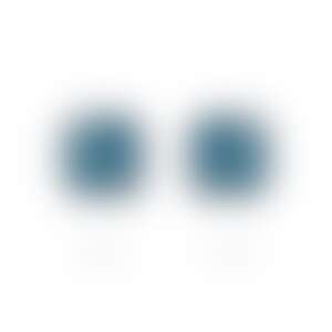 Пусеты из белого золота с цирконами 3.23 и 3.43 карата.