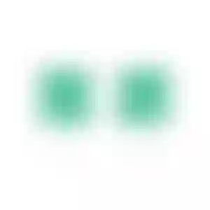 Пусеты из белого золота с изумрудами 3.55 и 3.75 карат