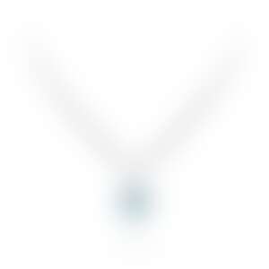 Колье с турмалином Параиба 19.03 карат в белом золоте