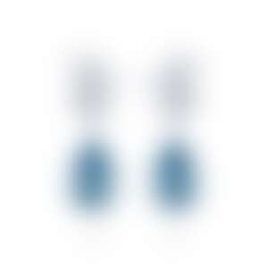 Серьги из белого золота с цирконами 5.50 и 5.80 карат