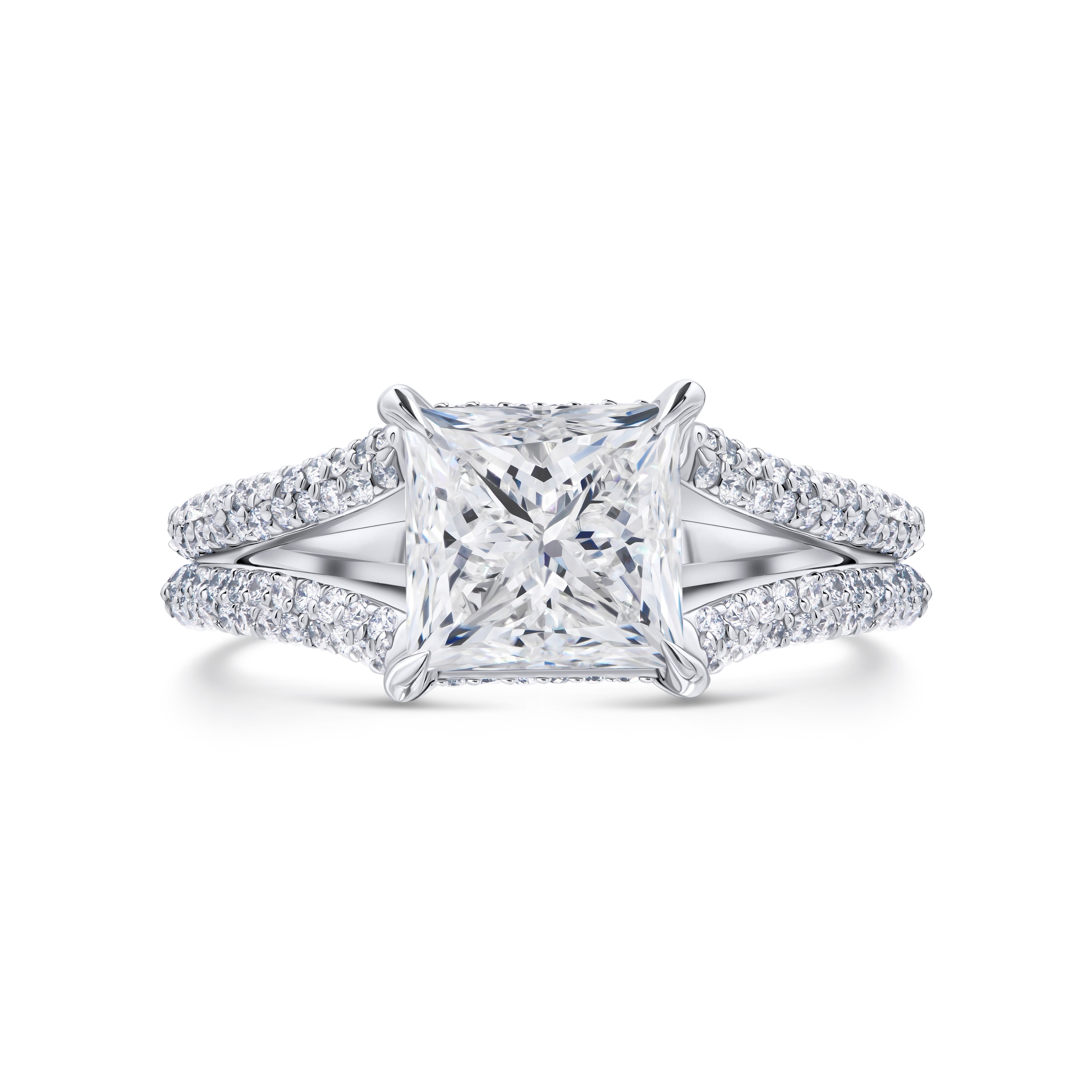 Кольцо из белого золота с бриллиантом 2.03 карата, дизайн Parure Atelier