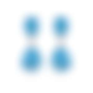 Серьги из белого золота с цирконами 6.68 и 6.25 карат, 19.27 карат всего