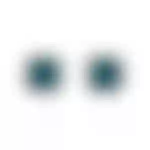 Пусеты из белого золота с изумрудами 1.33 и 1.23 карата