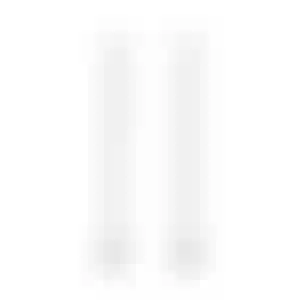 Пусеты «Трефы и бубны» с бриллиантом, рубином и гранатом в белом золоте.