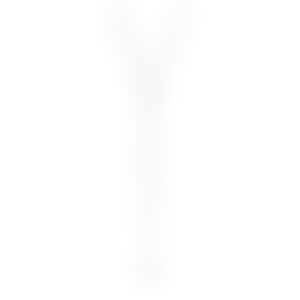 Колье-галстук «Трефы и бубны» с бриллиантом, рубином и гранатом, белое золото