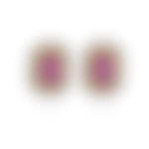 Пусеты из белого золота с шпинелями 0.71 и 0.83 карата