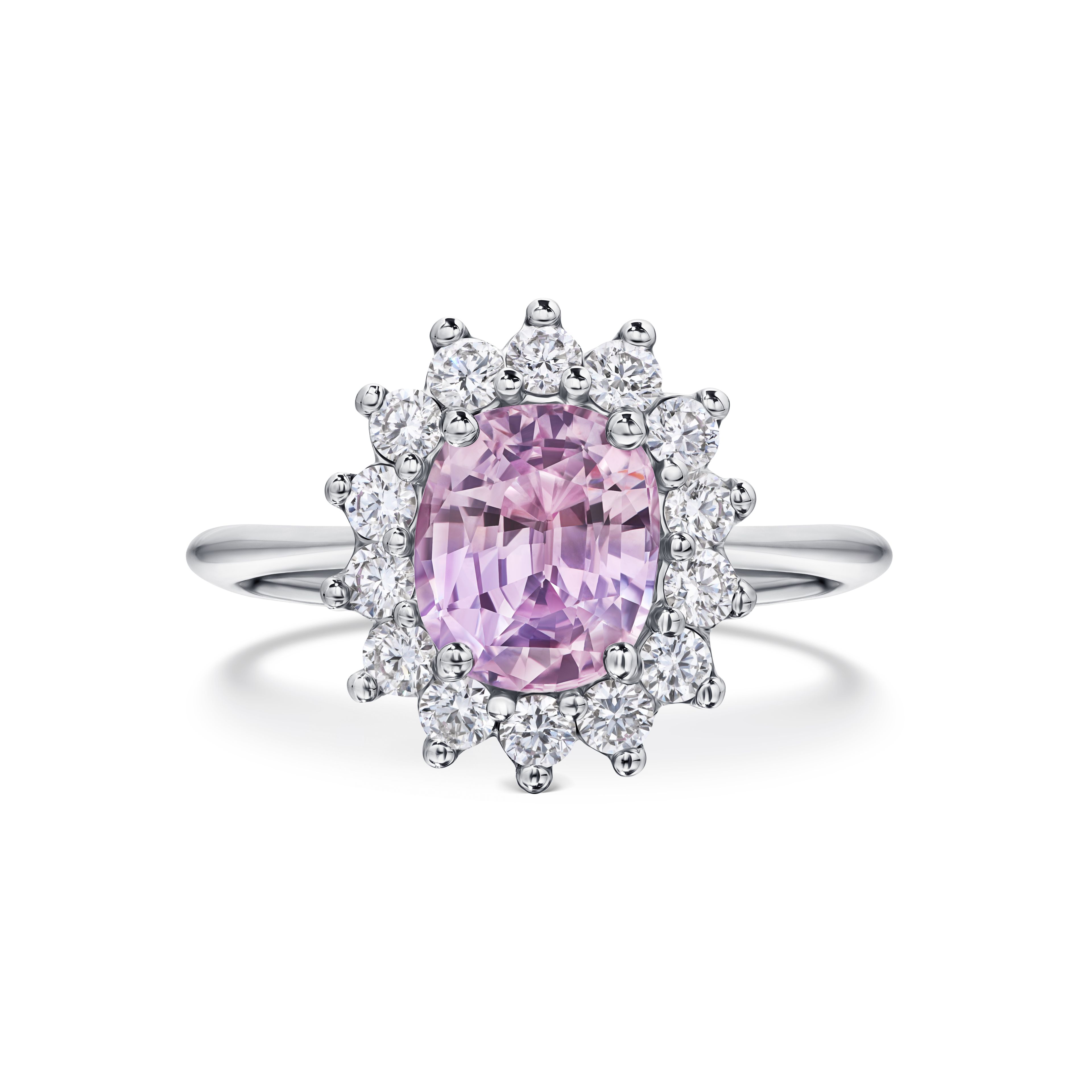 Кольцо с сапфиром 2.03 карата в белом золоте от Parure Atelier