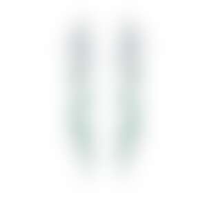 Серьги из белого золота с изумрудами 2.328 карат и бриллиантами 4.996 карат