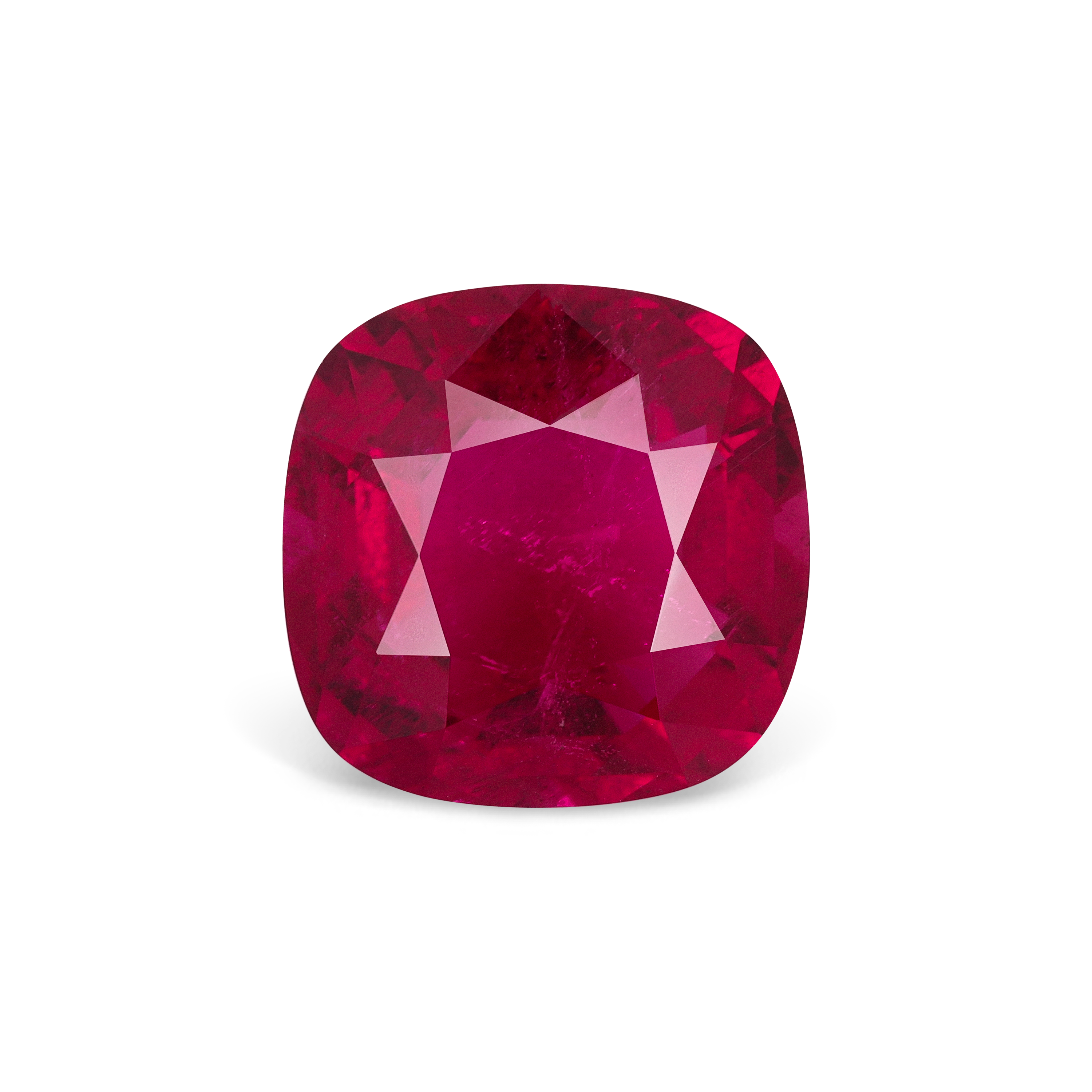 Турмалин рубеллит 12.85 карат крупный драгоценный камень красного цвета