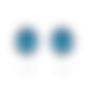 Пусеты из белого золота с цирконами 2.56 и 2.39 карат.