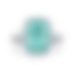 Кольцо из белого золота с турмалином Параиба 3.86 карат.