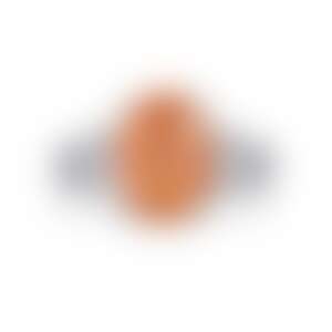 Кольцо из белого золота с империал топазом 4.23 карата.