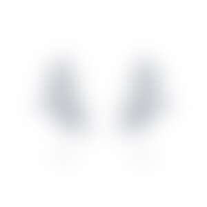 Серьги из белого золота с бриллиантами, центральный 2.275 карата.