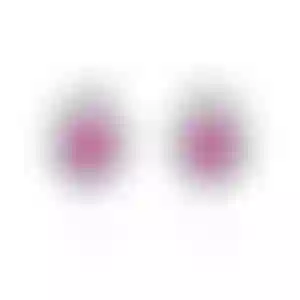 Пусеты с шпинелями Махенге в белом золоте, 0.97 и 1.22 карата.