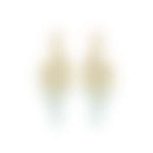 Пусеты-змеи из желтого золота с бриллиантами и топазами, 1.213 карата.