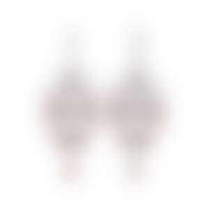 Серьги-шандельеры «Масти» с бриллиантами, рубинами и гранатами.