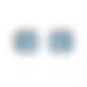 Пусеты из белого золота с цирконами 3.89 и 3.57 карата