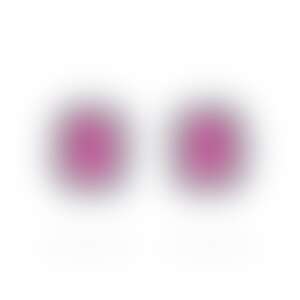 Пусеты из белого золота со шпинелями 0.84 и 0.79 карат.