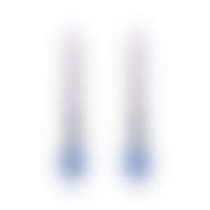 Серьги из белого золота с сапфирами 4.07 и 4.24 карата