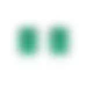 Пусеты из желтого золота с изумрудами 1.53 и 1.48 карата