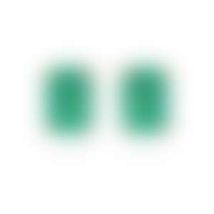 Пусеты из желтого золота с изумрудами 1.53 и 1.48 карата