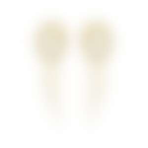 Пусеты-змеи из желтого золота с бриллиантами 0.41 карат.