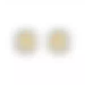 Пусеты из белого золота с желтыми бриллиантами 3.01 карат каждый