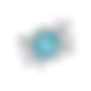 Кольцо из белого золота с турмалином Параиба 3.54 карата