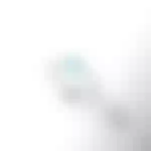 Кольцо из белого золота с топазом и бриллиантом 0.48 карат