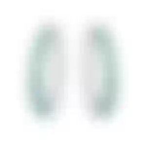 Серьги-конго из белого золота с изумрудами 3.212 карат и бриллиантами 2.77 карат