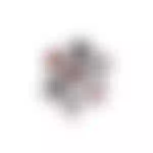 Кольцо «Сердца» с шпинелью и гранатом 7.897 карат в белом золоте