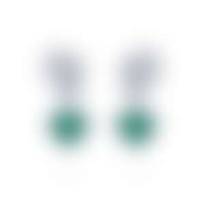 Серьги-трансформеры с изумрудами 7.17 и 7.08 карат в белом золоте.