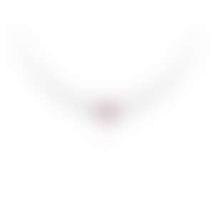 Теннисное колье из белого золота с рубином 3.11 карат