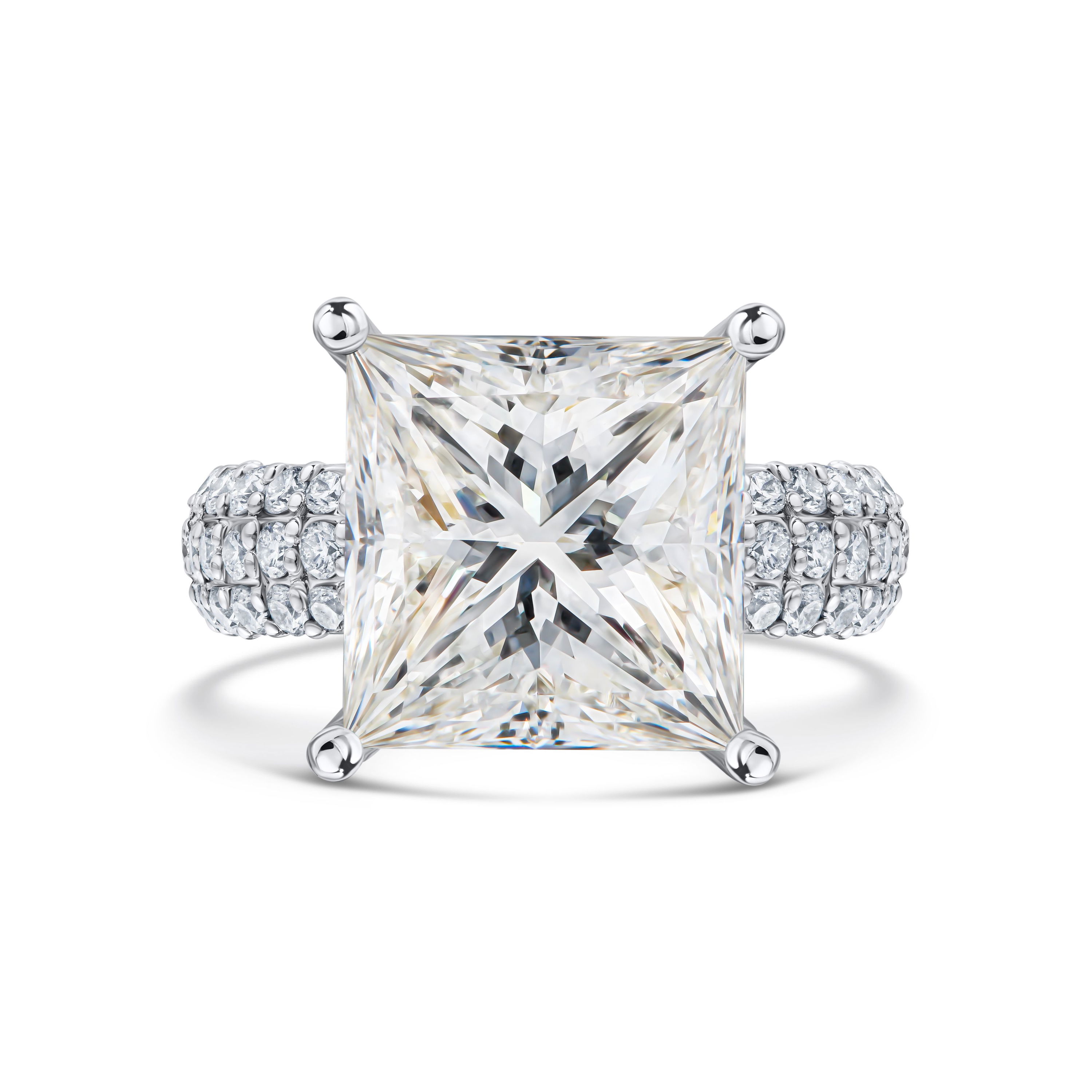 Кольцо из белого золота с бриллиантом 6.09 карат, дизайн Parure Atelier