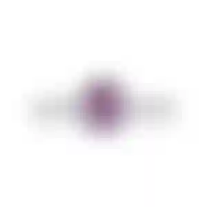 Кольцо из белого золота с центральной шпинелью 1.42 карата