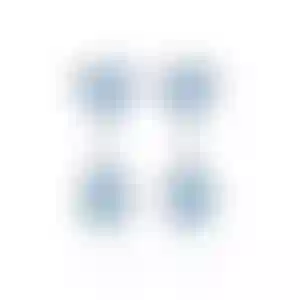 Серьги из белого золота с аквамаринами 3.02 и 2.97 карата