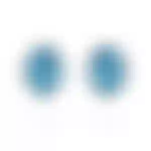 Пусеты из белого золота с цирконами 3.03 и 2.97 карата